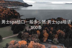 男士spa给口一般多少钱:男士spa暗语100条