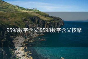 9598数字含义:9598数字含义按摩