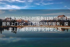 “江苏300元3小时服务1130.随叫随到服务上门.cc”江苏随叫随到服务，探索上门服务的数字化转型之路