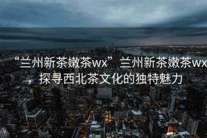 “兰州新茶嫩茶wx”兰州新茶嫩茶wx，探寻西北茶文化的独特魅力