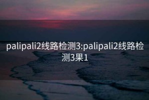 palipali2线路检测3:palipali2线路检测3果1