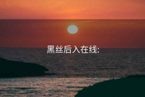 黑丝后入在线: