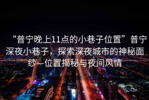 “普宁晚上11点的小巷子位置”普宁深夜小巷子，探索深夜城市的神秘面纱—位置揭秘与夜间风情