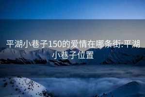 平湖小巷子150的爱情在哪条街:平湖小巷子位置