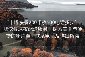 “十堰快餐200半夜500电话多少”十堰快餐深夜配送服务，探索美食与便捷的新篇章—联系电话及详细解读