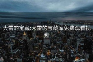 大雷的宝藏:大雷的宝藏库免费观看视频