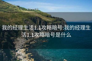 我的经理生活1.1攻略暗号:我的经理生活1.1攻略暗号是什么