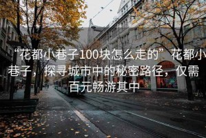 “花都小巷子100块怎么走的”花都小巷子，探寻城市中的秘密路径，仅需百元畅游其中