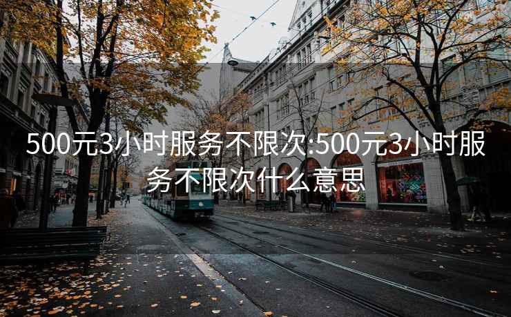 500元3小时服务不限次:500元3小时服务不限次什么意思