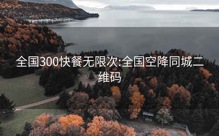 全国300快餐无限次:全国空降同城二维码