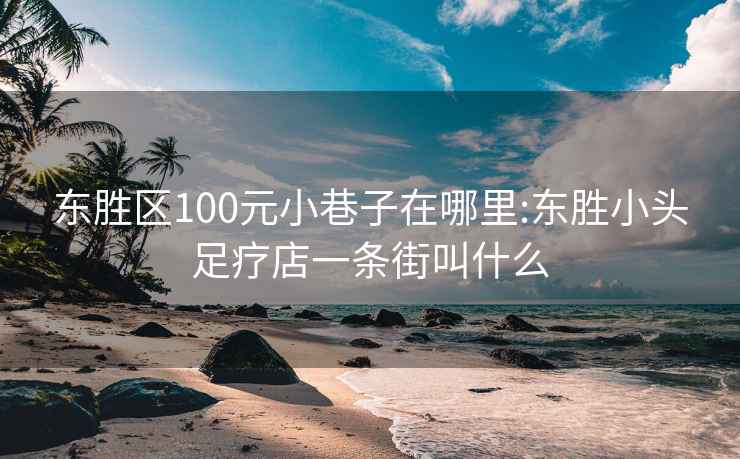 东胜区100元小巷子在哪里:东胜小头足疗店一条街叫什么