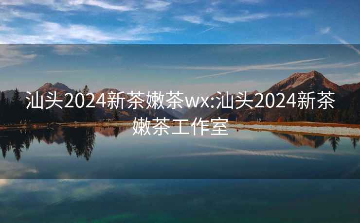 汕头2024新茶嫩茶wx:汕头2024新茶嫩茶工作室