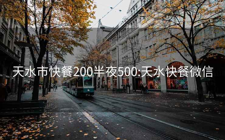 天水市快餐200半夜500:天水快餐微信