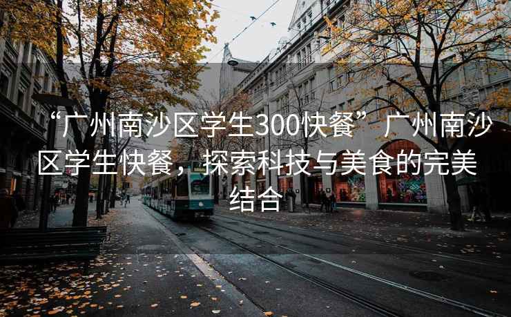 “广州南沙区学生300快餐”广州南沙区学生快餐，探索科技与美食的完美结合