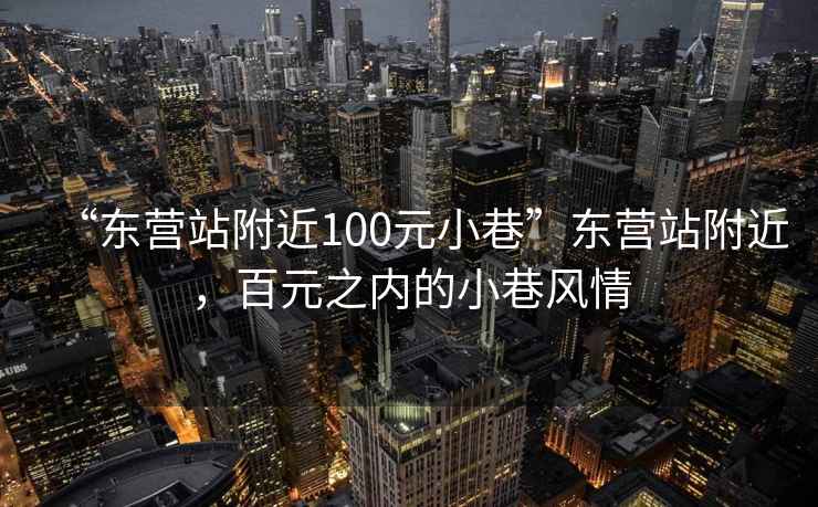 “东营站附近100元小巷”东营站附近，百元之内的小巷风情